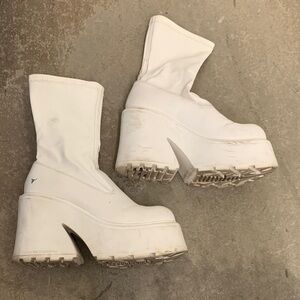 Windsor smith platform chunky sock boots